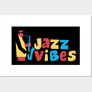 Jazz Vibes - Funny Colorful Design Posters and Art